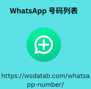 WhatsApp 电话号码数据